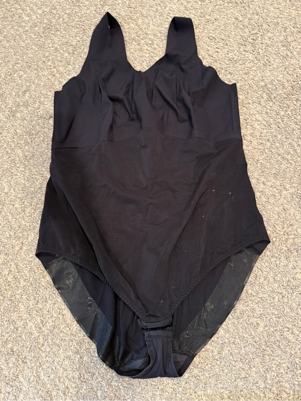 Honeylove Shapewear Tank Bodysuit 3X Black Compression Smoothing